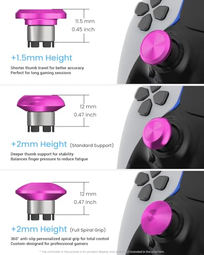 Image of CHARM FOCUS Metal Thumbsticks & Back Paddles for PS5 Edge Controller