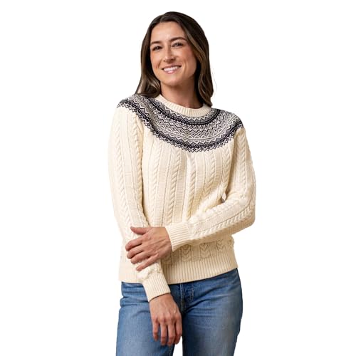 Image of Hope & Henry Women's Classic Long Sleeve Pullover Sweater