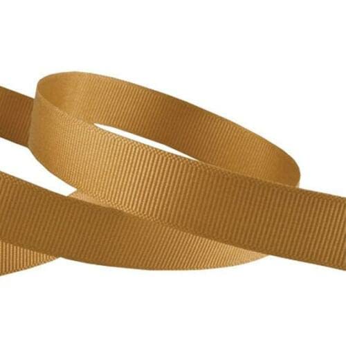Grosgrain Ribbon -23 Meters / 25 Yards Rolls for Gifts Wrap Sew Party Decorations Events Wedding Christmas Crafts Bows DIY Bouquets Cake Double Sided Buy Any 3 Get 1 Free (25 mm, Gold)