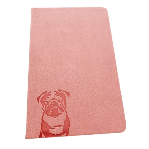 Cahier A5 carlin rose carnet de notes ligné et journal de bord en cuir
