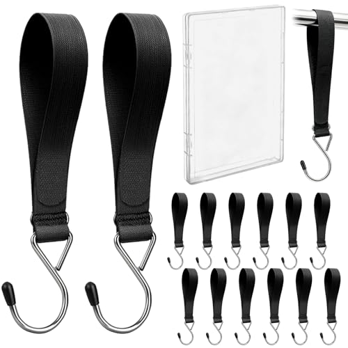 Vodolo 14PCS Ice Fishing Shelter Tent Hooks with Storage Box,Heavy Duty Ice Fishing Accessories and Equipment Gifts Must Haves for House Outdoor Camping Hunting