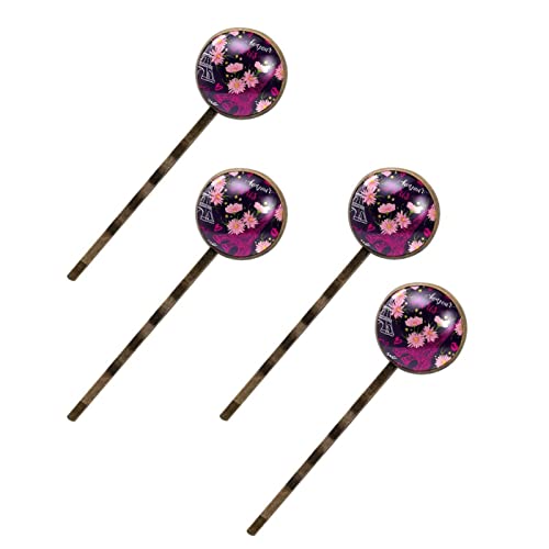 Barrettes à cheveux Tour Eiffel anti-glisse | Solution coiffure élégante lot de 4