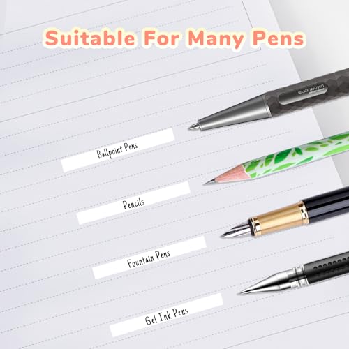 Temiary 4 Pack Correction Tape Pen, 0.27 in x 78.7 Ft White Smooth Pull Out Tape Pens for Writing, Tear Resistant Easy to Use Applicator for Instant Corrections School Office Supplies (Morandi)