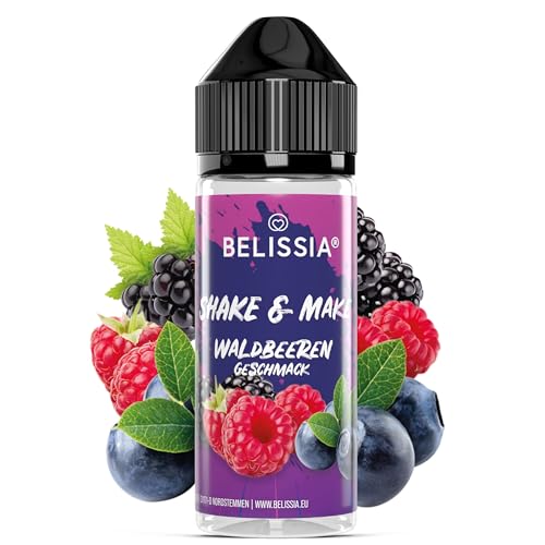Belissia Shake and Make - Geschmack Waldbeere - Hochdosiertes Lebensmittel Aroma 10ml mit praktischer Schüttelflasche zum mischen. Für Lebensmittel Kochen Backen Hobby Raumerfrischung uvm.