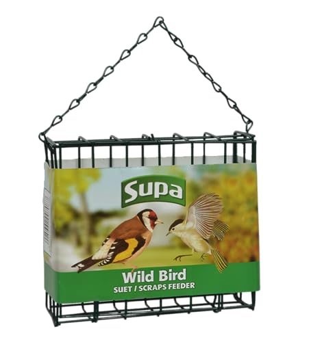 Supa Suet Block & Cake Wild Bird Feeder Hold Suet Blocks or Scraps for Garden Birds.