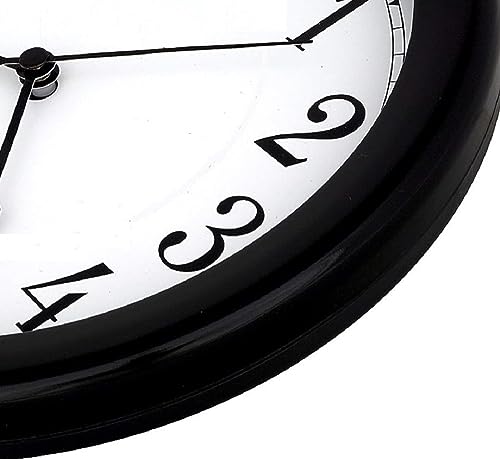 Horloge moderne de salon et bureau à piles Soro Essentials noire