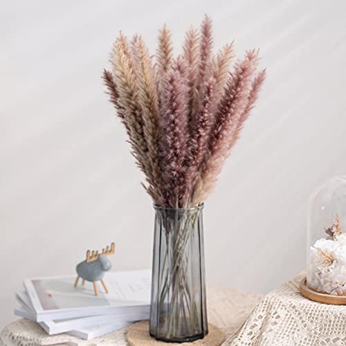 NC Conjunto de 70 Rustic Farm Dried Pampas Grass Bunch para Festa No Jardim Doméstico