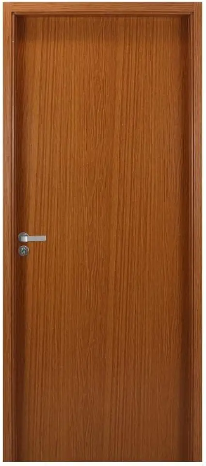 Kit Porta de Madeira Lisa 215x84cm com Batente de Mdf Ultra 10cm Melamínica Mgm Carvalho Quebec