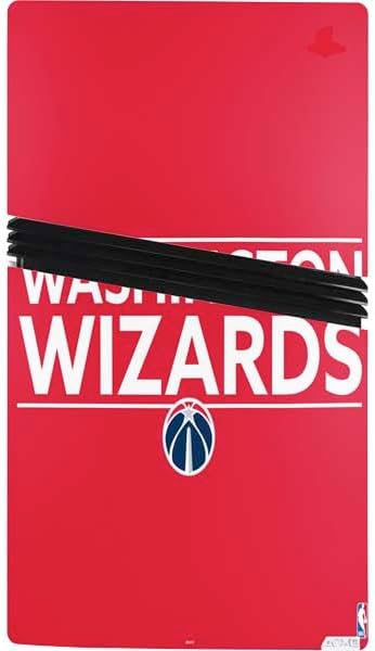 Skinit Decal Gaming Skin Compatible with PS5 Pro Bundle - Officially Licensed NBA Washington Wizards Standard - Red Design