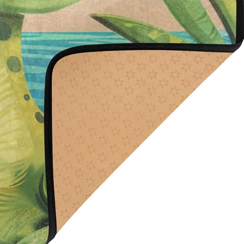 Tapis doux pour isoler un sol froid de salon dimensions 203x147 cm Mnsruu - 6