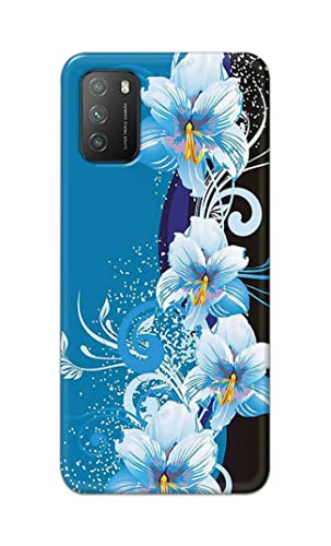 Image of PRINTFIDAA Beautiful Floral Design Printed Designer Hard Case for Poco M3 Back Cover -(e) RPM1006