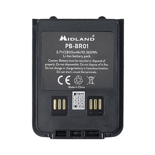 Batterie pour Midland BR01 talkie walkie PM446 accu rechargeable Li-ion