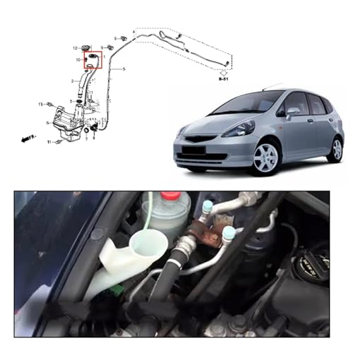 Tapa del depósito del limpiaparabrisas Mazda acabado preciso resistente Db2M67483 4