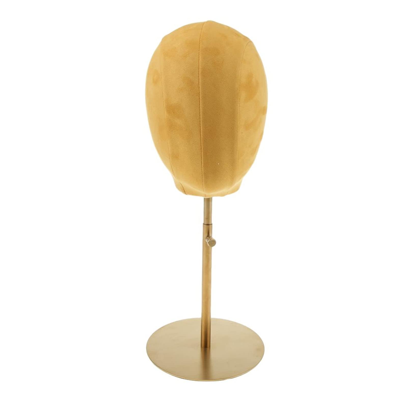 Suede Cork Mannequin Wig Hair Hat Manikin Head Model Wyświetlacz W/Metal Stand(Dark Blue)