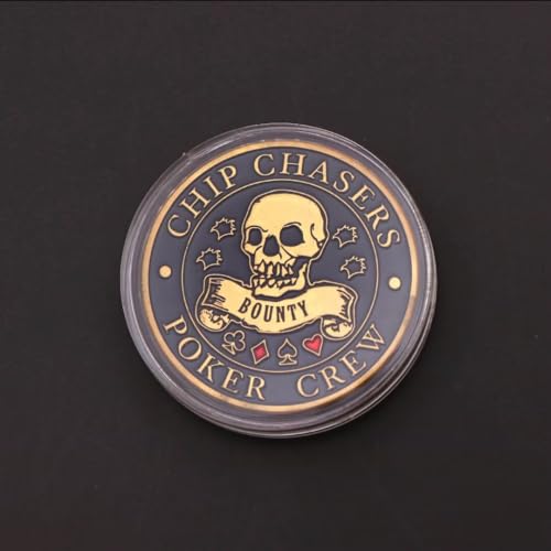 3PC Poker Card Guard Coin Collectibles Table Games Poker Poker Gifts for Men, Poker Card Protector, Poker Accessories - Thumbnail 2