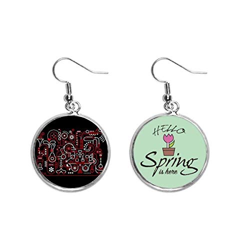 Pendientes de primavera colgantes estilo graffiti abstracto para renovar tus joyas básicas