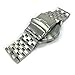 ARMER STRAPS Metal Replacement Watch Band Compatible with Luminox Pacific Diver Watch. Bracelet Fits Series XS. 3120 3130 3140 3150. Silver Tone 24mm Solid Heavy Links With Double Locking Clasp Quick Release Pins