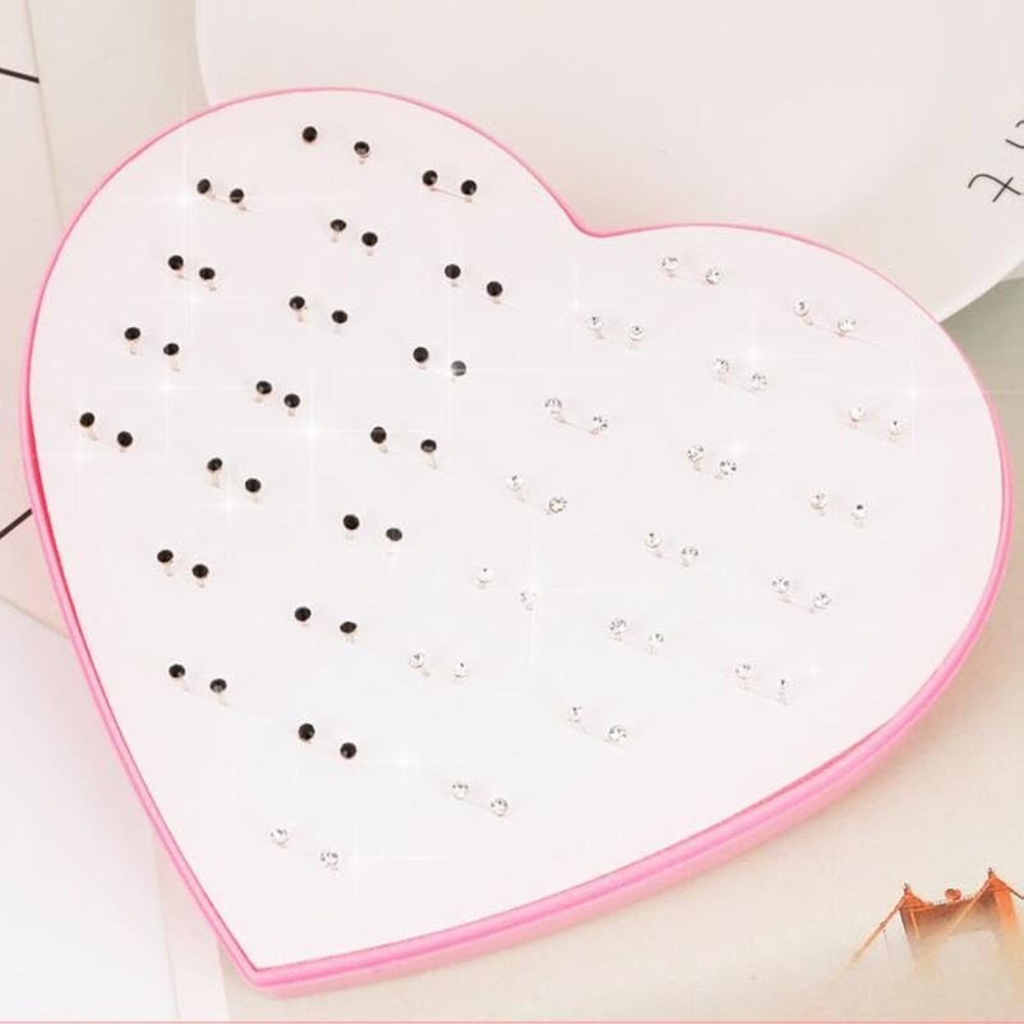 36 Pairs Tiny Rhinestone Stud Earrings Set