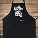 Xornis 100% Cotton Funny Apron for Women Men with 2 Pockets Kitchen Cooking Adjustable Chef Apron Gifts for Wife Husband Mother's Day
