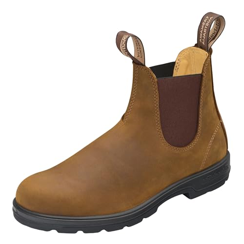 Blundstone 562 Unisex Classic Series Chelsea Boot for Men and Women with Shock Absorption and Premium Water Resistant Leather, Saddle Brown, 5 US Men / 7 US Women / 4 AU