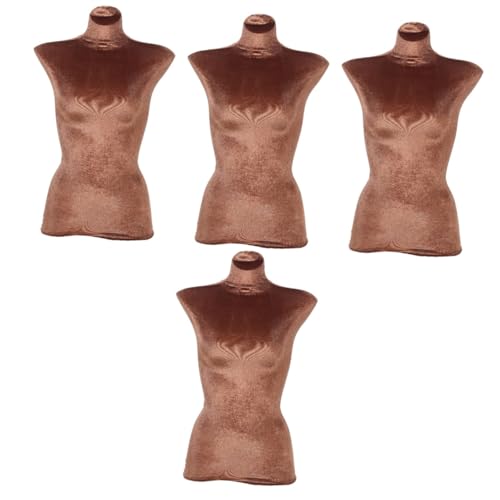 MUCKLILY 2pcs Fashion Mannequin Cover Velvet Dress Form Cover for Women Retouch Mannequin Upper Body