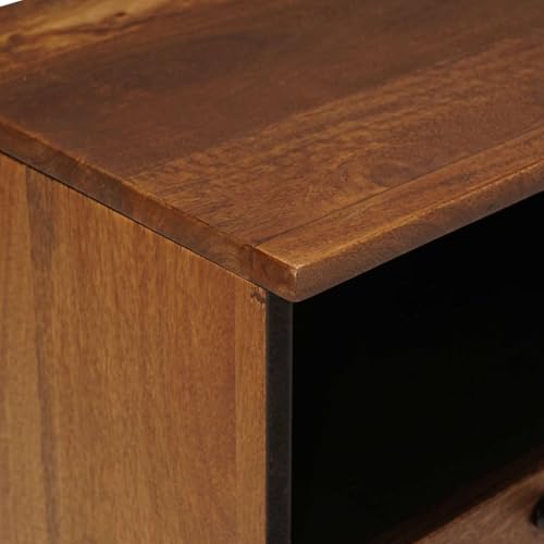 Table basse bois manguier massif marron 80x54 table salon rectangulaire - 8