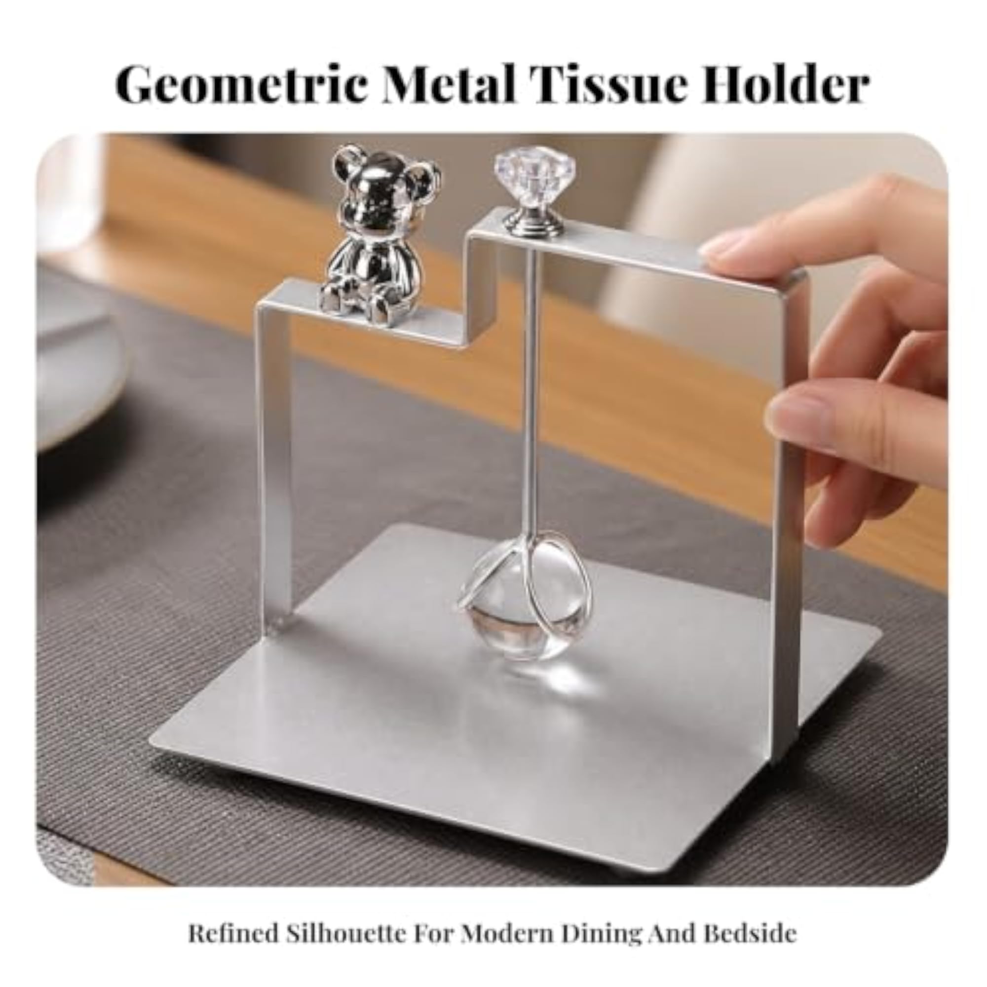 Decorative Flat Napkin Holder for Dining Table