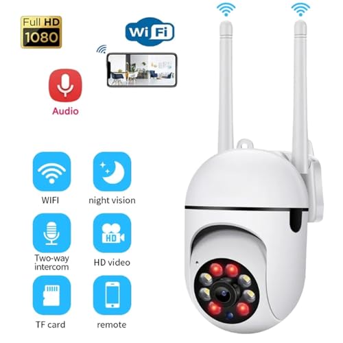 Image of Dr Vision 4MP Wireless PTZ Security Camera | Dual Antenna | Full HD | Color Night Vision | Motion Detection | Two Way Audio | Wireless Home CCTV Camera with Mobile App V380 Pro (Mini Dome)