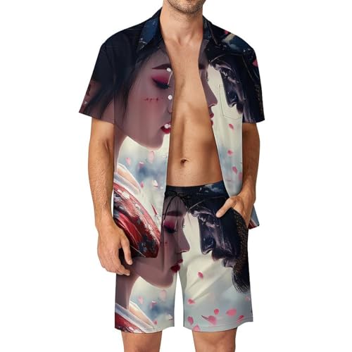 Conjunto Geisha And Samurai de hombre ideal para vacaciones tropicales y tardes de piscina