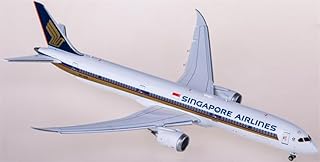 for JC Wings for Singapore Airlines for Boeing 787-10 Dreamliner 9V-SCM Flaps Down 1:400 Airplane Pre-Built Model
