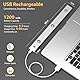 Ylatoial 30CM Unterbauleuchte Schrankbeleuchtung mit Bewegungsmelder, 1200mAh LED Leiste Schranklicht mit Bewegungsmelder USB Aufladbar Schrankleuchten Dimmbar Nachtlicht für Küche Schlafzimmer Treppe