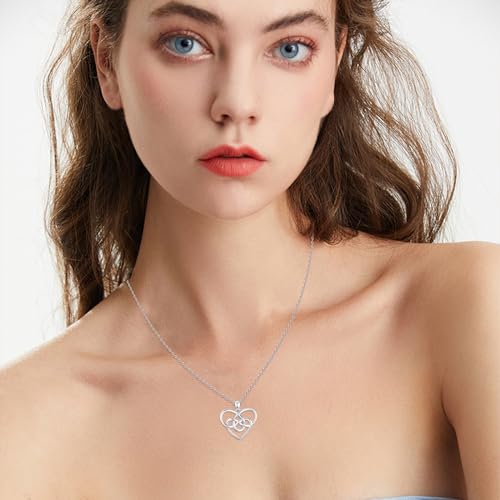 Celtic Necklace for Women 925 Sterling Silver Celtic Knot Pendant Necklace Irish Jewelry Gift for Women2