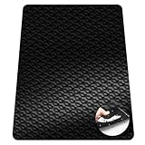 46” x 72” Office Chair Mat for Carpet, 2.2 mm Thick Clear Desk Chair Mat with Non-Slip Grips, Large Floor Protector for Low, Flat Carpeted Floors (Black)