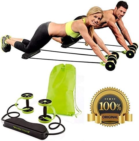 Kit Musculação Fitness Completo Academia em Casa Revoflex Xtreme Elastico Roda Abdominal Extensor pa