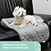 Kerbl Couchkissen Emalia (Farbe Grau, L x B x H 60 x 40 x 12 cm, für Hunde und Katzen, mit erhöhter Umrandung) 80374