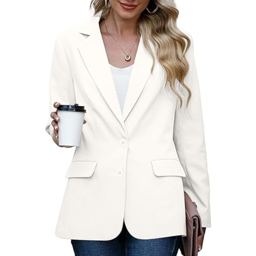 Teen Girls Blazer Jackets Casual Shoulder Padded Button Up Open Front Cardigan Lightweight Coat Outerwear w Pockets2