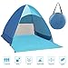 Fenvella Tenda da Spiaggia, Tenda Mare Pop Up Portatile con Protezione Solare UPF 50+ per 2-3 Persone, Custodia Inclusa (blu)