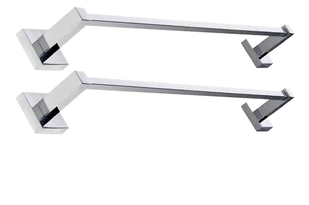 deeplax Stainless steels SQR bathrooms Towel Holder/Rod/Stand/Hanger/Rail/bar/Robe/Rack/Bathroom Accessories/Chrome Finish 24 inches (2 FEET) Set of 2 pcs (B07WX1VPZ2) Amazon Price History, Amazon Price Tracker