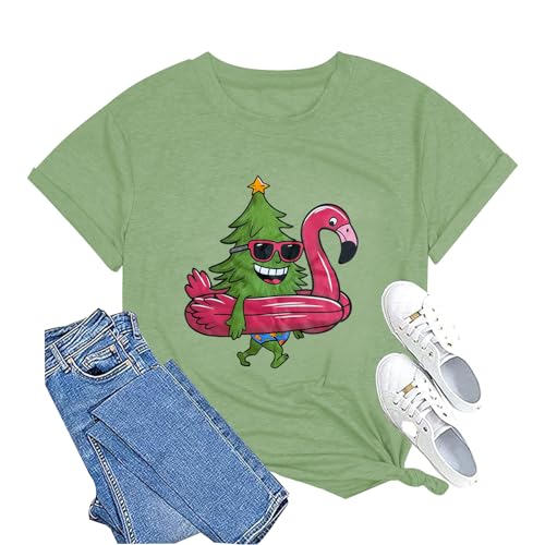 T-shirt de Noël hawaïen le cadeau original pour femme pour les vacances d'été