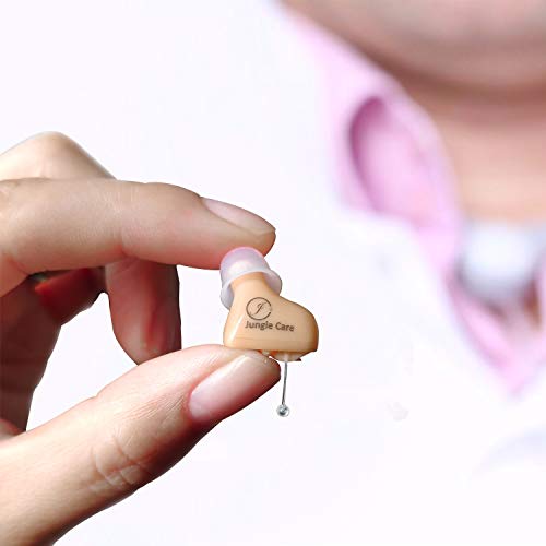 Jungle Care Faye | Hearing Amplifier for Seniors Adults Audiologist Designed CIC PSAP