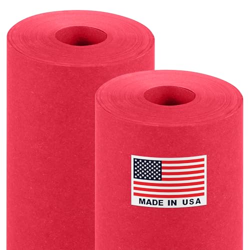Papier kraft bulletin rouge Paclord pour tableau d'école et rouleau emballage cadeau Noël
