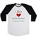 I Love My Boyfriend T Unisex Baseball Long Sleeve Tee White-Black X-Small
