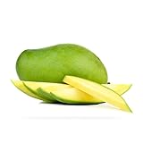 Mangue Verte Fraîche, Fruit Exotique Juteux, Chair Jaune Sucrée, Vendue à la Pièce