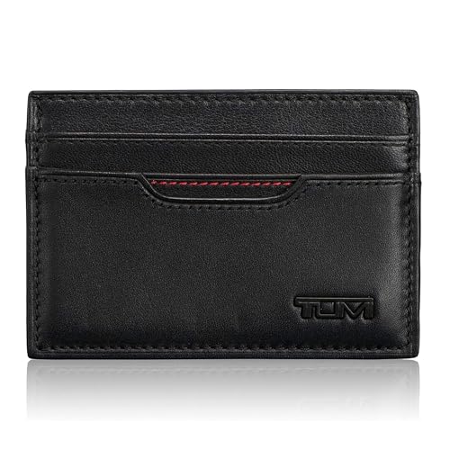 TUMI - Delta Slim Card Case - Men's Leather Wallet for Everyday & Travel - Black