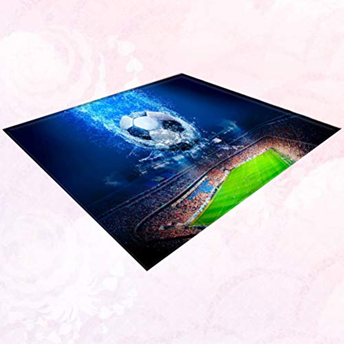 Yardwe -1 peça 180x20cm sem capacho bola de futebol 3D impressa para casa tapete decorativo tapete t