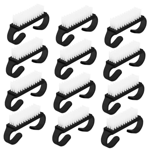 Ipetboom 12 Piezas De Cepillos Para Uñas Aceite Para Uñas Depurador Facial Mangos De Gel Para Uñas Herramientas Faciales Herramientas De Pedicura Cepillos De Limpieza Para Uso