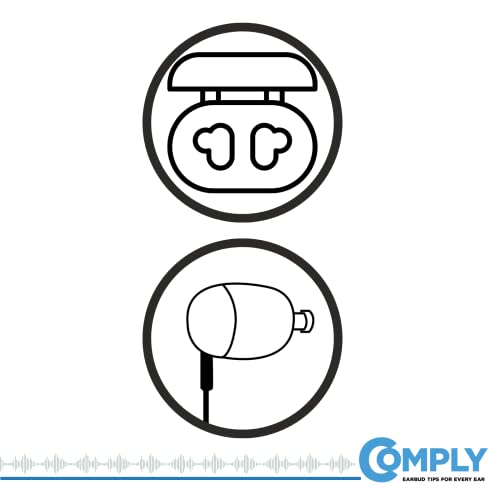 Comply Sport Pro Premium Memory Foam Replacement Earbud Tips For Beats Powerbeats Pro, Powerbeats, Flex Earphones - Noise Reducing, Comfortable, Secure Fit (Medium, 3 Pairs) #TOP4