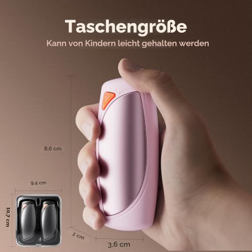 COTOP Handwärmer Elektrisch, 14000mAh Akku Hand Warmers mit Ladecase – Ansicht 6