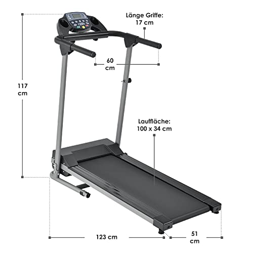 ArtSport Laufband Speedrunner 2000 klappbar - 10 km/h & 12 Programme, LCD Display — Heimtrainer elektrisch 120 kg… – Bild 3