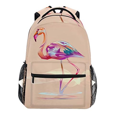 Flamingo School Backpack for Boys Girls Kids Travel Bag Bookbag Cover